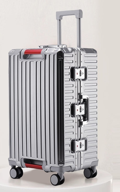 Valise soute Madeleine – Gris argent – 1