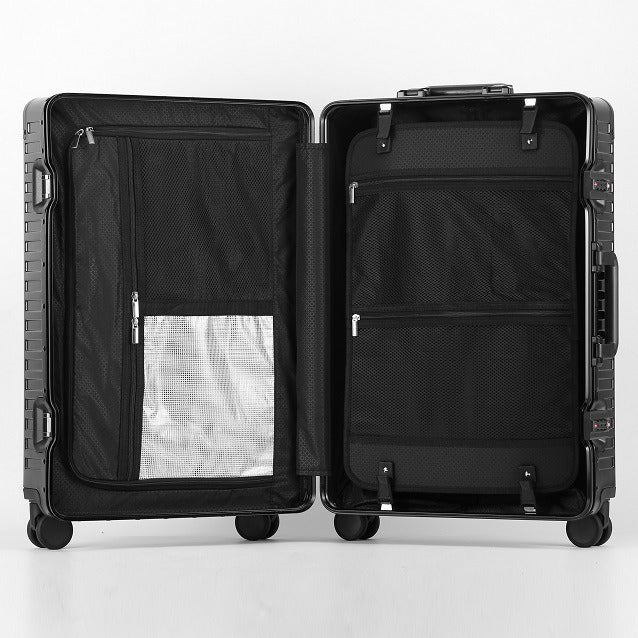 Valise aluminium Champs-Élysées – intérieur deux compartiments