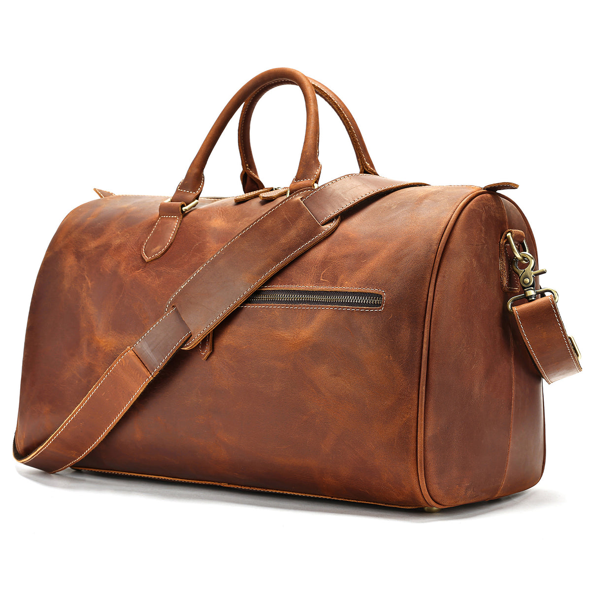 Sac week-end en cuir Saint-Germain – Velina Paris, vue 9
