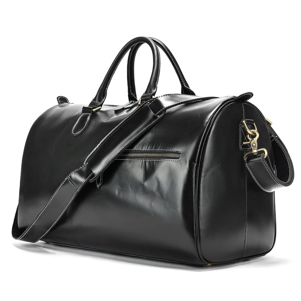 Sac week-end en cuir Saint-Germain – Velina Paris, vue 6
