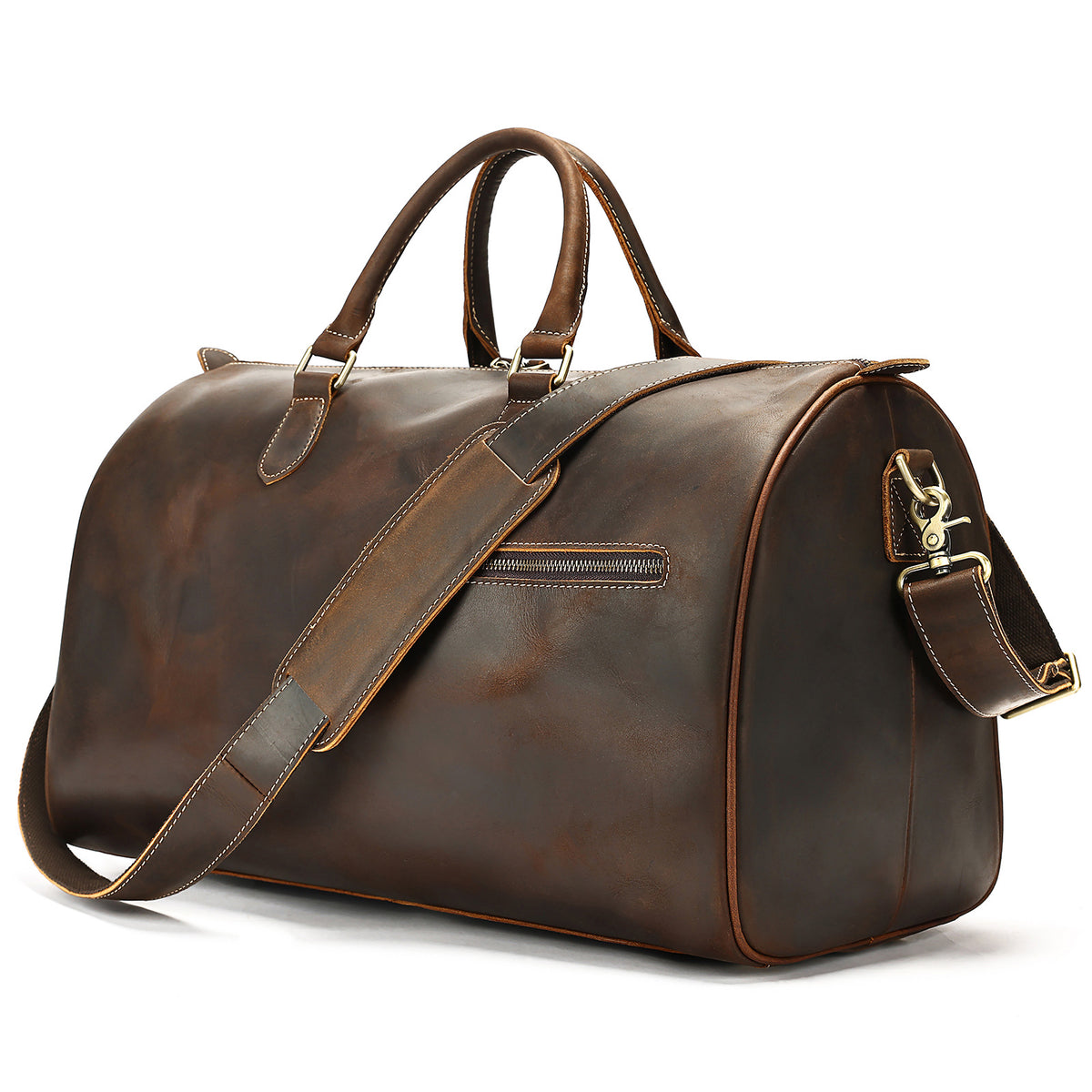 Sac week-end en cuir Saint-Germain – Velina Paris, vue 8