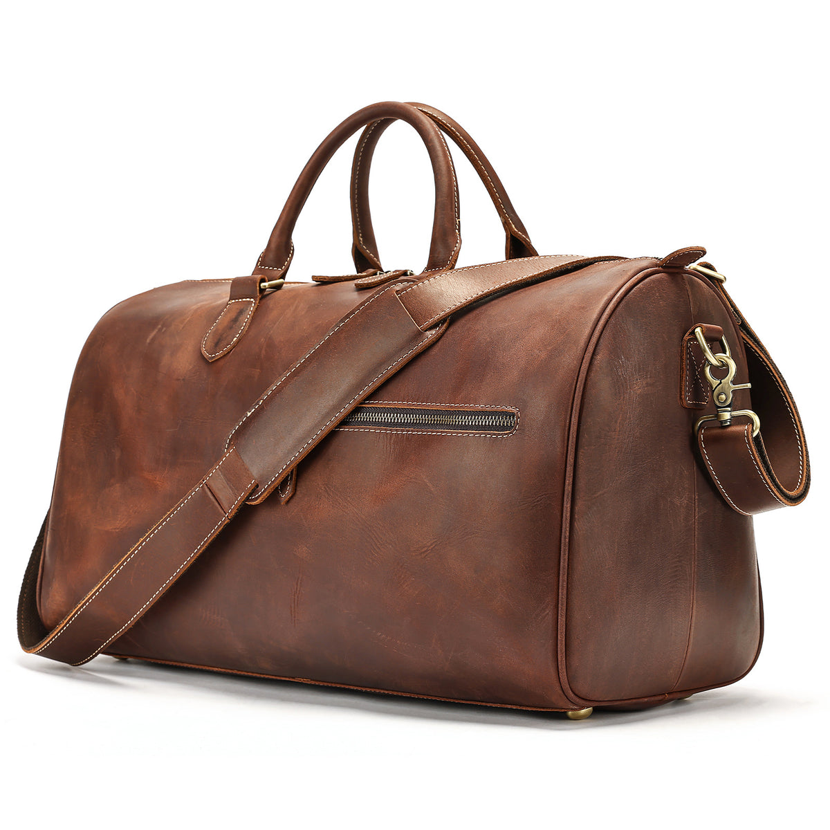 Sac week-end en cuir Saint-Germain – Velina Paris, vue 7