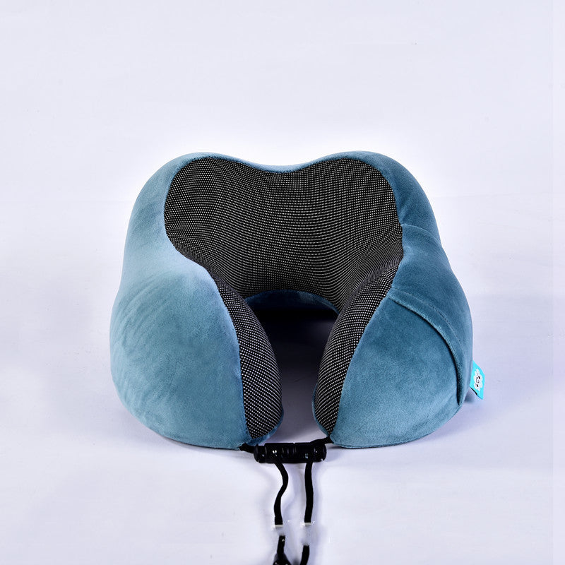 Coussin de voyage à mémoire de forme – bleu lagon