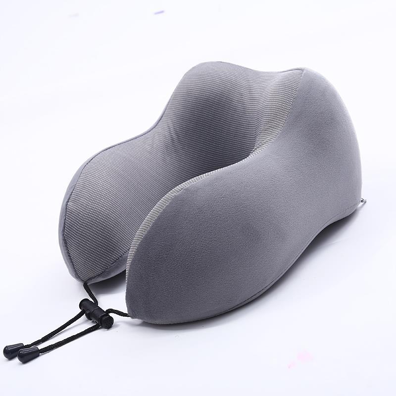 Coussin de voyage à mémoire de forme – gris