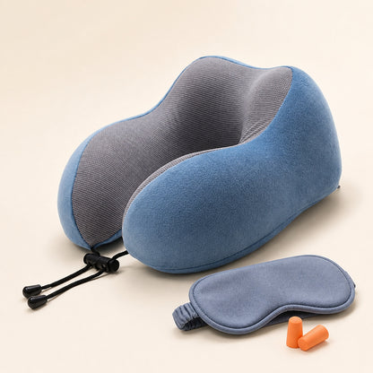 Coussin de voyage à mémoire de forme – kit complet