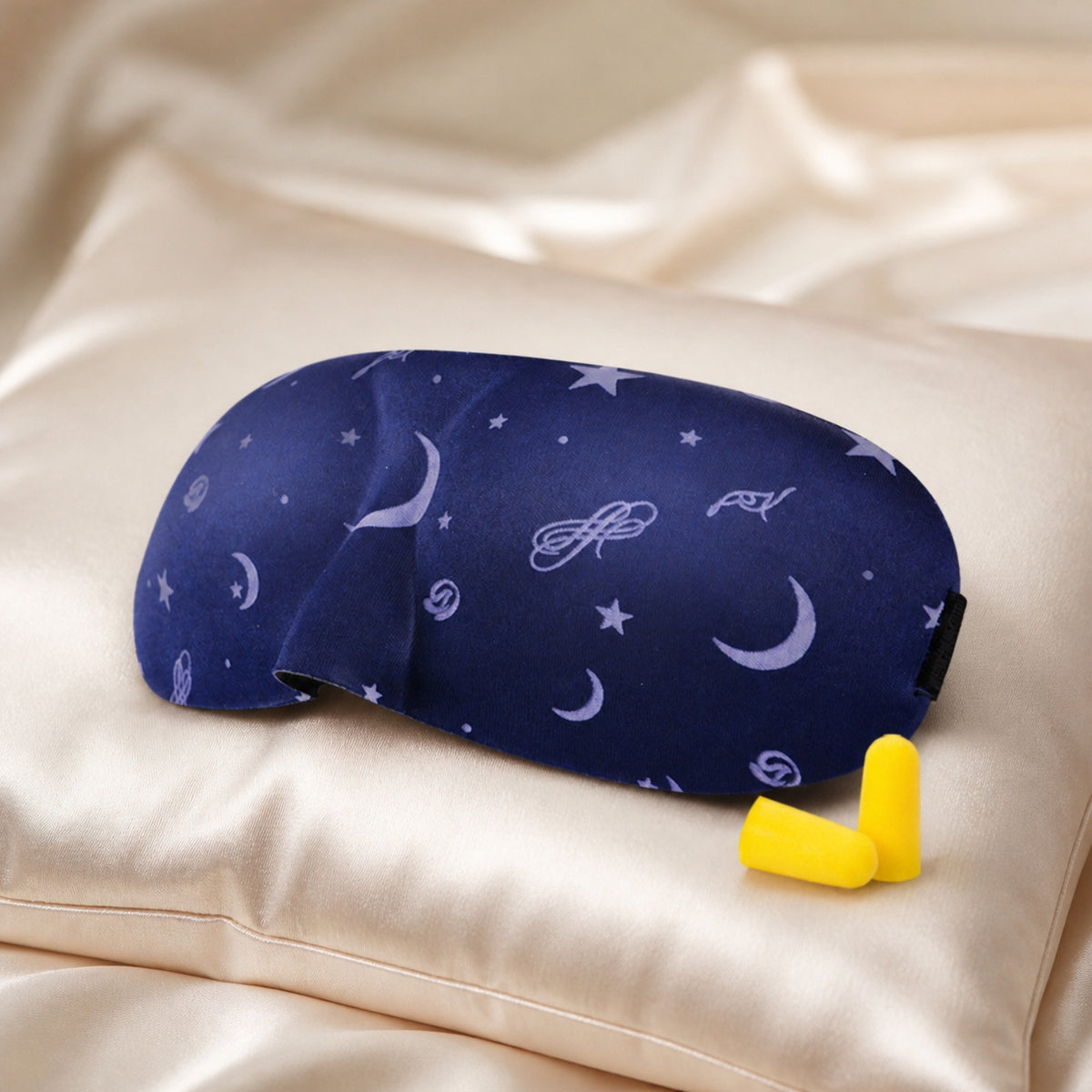 Masque de sommeil 3D – bleu étoilé détail