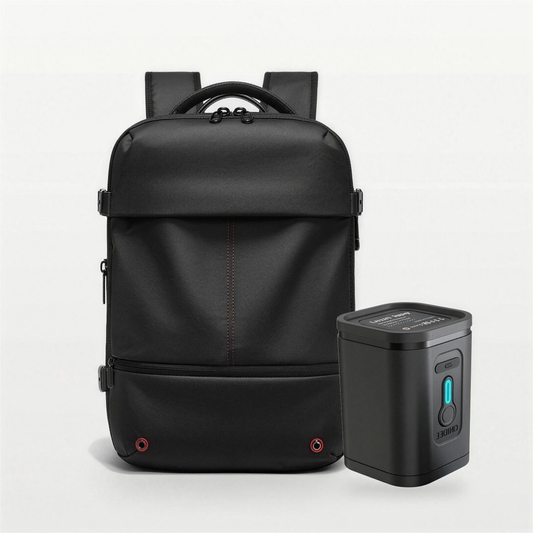 Sac à dos cabine Orly et sa mini pompe électrique – Velina Paris