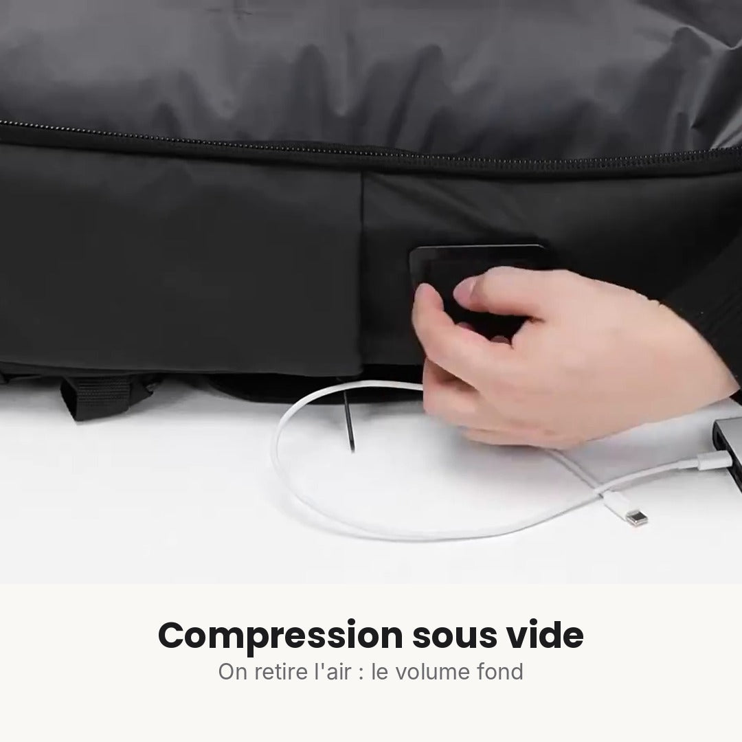Compression sous vide du sac à dos Concorde