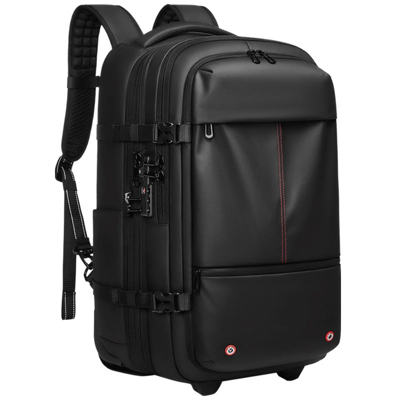 Sac à dos de voyage Concorde noir à roulettes – Velina Paris
