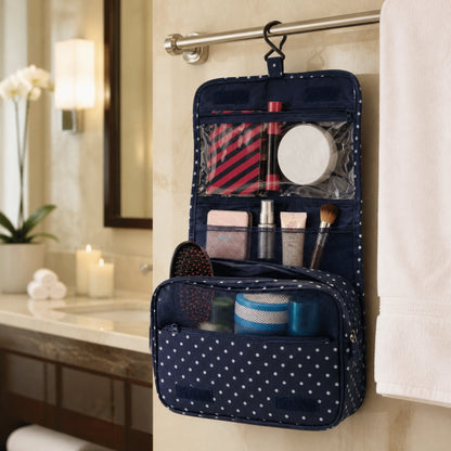 Trousse de toilette à suspendre – ouverte